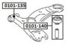 ASVA 0101-140 Control Arm-/Trailing Arm Bush